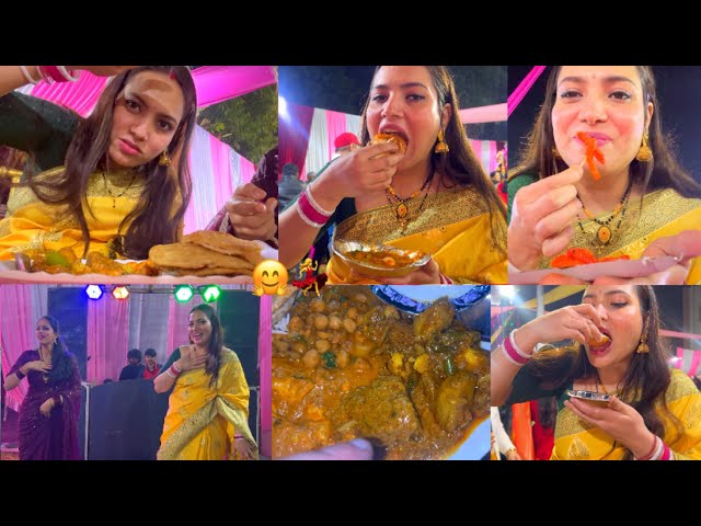 What I Eat In A 👰🏻‍♀️Wedding | Khane Ka Ye Safar.. Bhot Swadisht Tha || Diet Gayi Bhaad Ma...