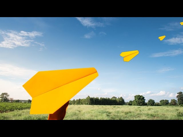 Paper Plane Boomerang // Paper Aeroplane Banana