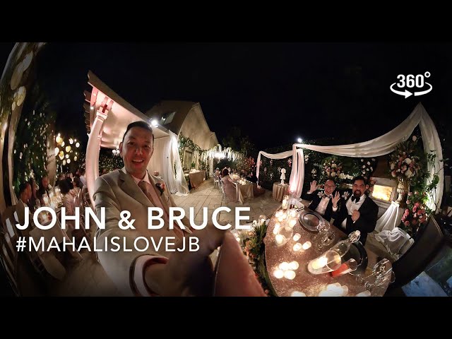 Walking Around Wedding Reception 360 Video | John & Bruce's Wedding | Gay Filipino Wedding | VR