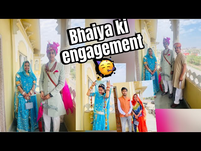 Bhaiya ki sagai  💕🥳| rajputi engagement 😍|sakshii ranawat #vlog #engagement #function #rajput