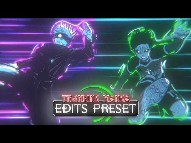 Trending Manga Edits Presets | Alight Motion Presets