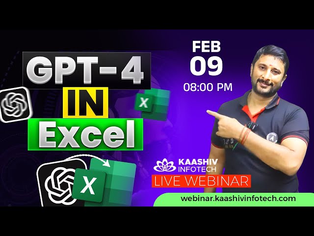 Live Webinar: Excel + ChatGPT Integration: Excel full Tutorial in Tamil #excel #chatgpt