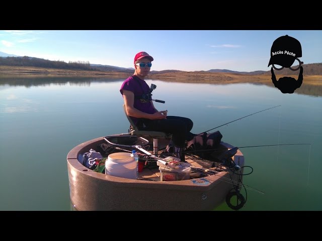 Pêche du sandre au leurre en Rond Boat sur la lac de Montbel | Aude