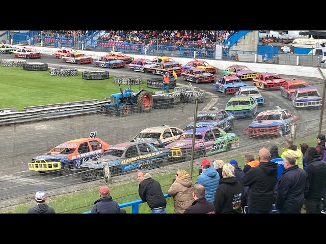 National saloon stockcar national championship @ Cowdenbeath racewall 14/5/23