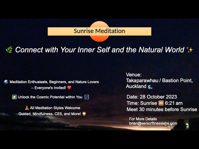 🌏 Awaken Your Spirit: Sunrise Meditation at Bastion Point, Auckland #meditation #morningmeditation