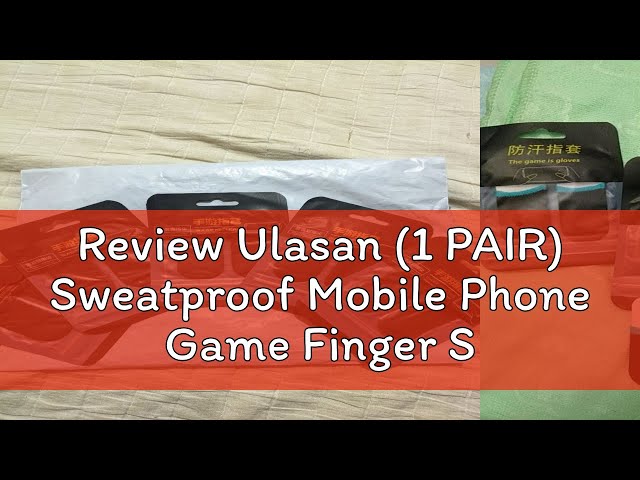 Review Ulasan (1 PAIR) Sweatproof Mobile Phone Game Finger Sleeve Controller Breathable Non Slip To