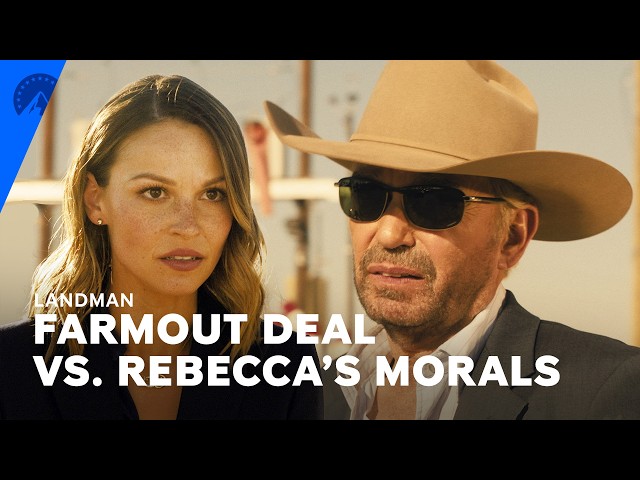 Landman | Tommy Explain's the Farmout Deal to Rebecca (S1, E10) | Paramount+