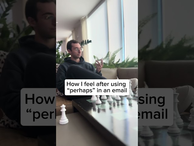 Using "perhaps" in an email 🍷