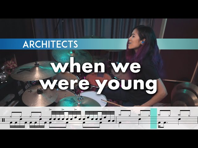 Architects - when we were young (drum cover + sheet music!)