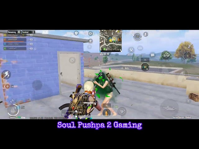 Bgmi 1 vs 4 Cluch 🔥👽☠️ interesting Fight Scene #soul Pushpa 2 Gaming