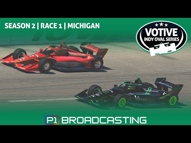 Votive INDYCAR Oval Series | S2R1 | MICHIGAN INTERNATIONAL SPEEDWAY | Live iRacing League Broadcast