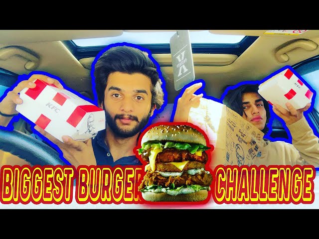 Biggest Burger Of Pakistan Challenge |Fast eating!!