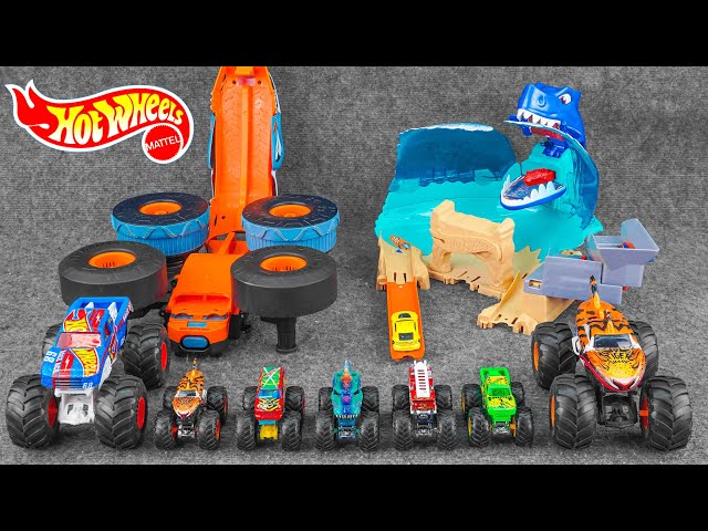 Hot Wheels Collection Unboxing Review ASMR | Hot Wheels Monster Trucks HW Transforming Rhinomite RC