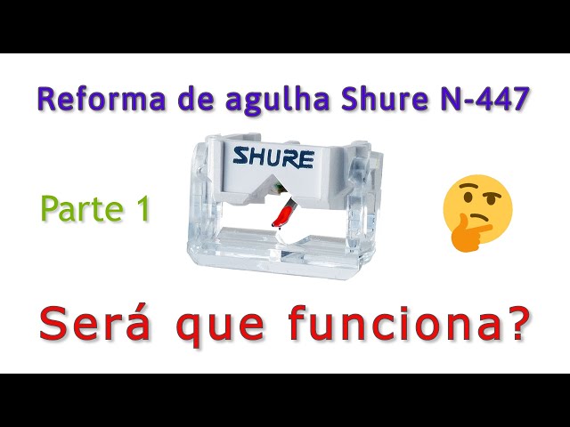 Reforma de agulha para DJ...será que funciona???