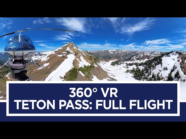 360° VR 4K Adventure: Soaring Through Wyoming's Teton Pass with Chopper 5