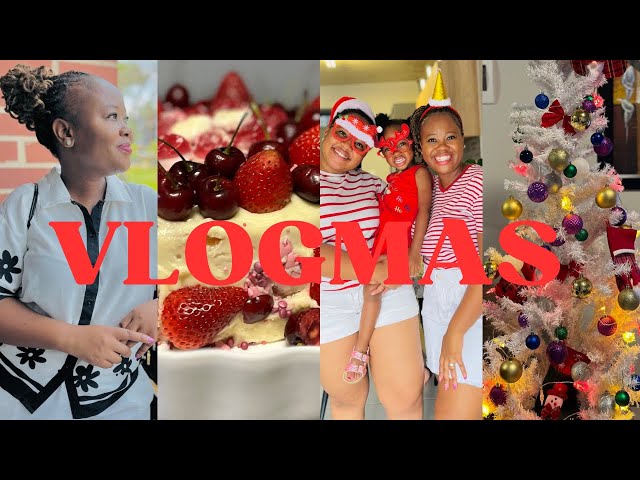 VLOGMAS 🎄E4 |Christmas Cake +Tree Deco | Shopping +Haul | SA YOUTUBER