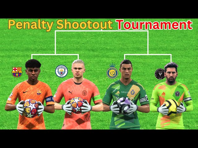 GK Lamine Yamal vs GK Haaland vs GK Ronaldo vs GK Messi | Penalty Shootout Tournament FC25