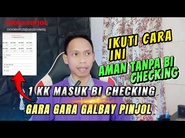 1 KK kena BI checking Resiko galbay pinjol