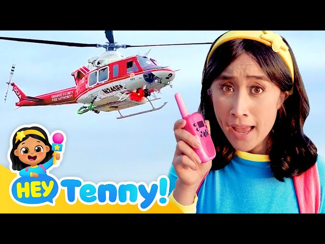 🚁 Helicopter Song | Kids Song | Nursery Rhymes | Sing Along | Hey Tenny!