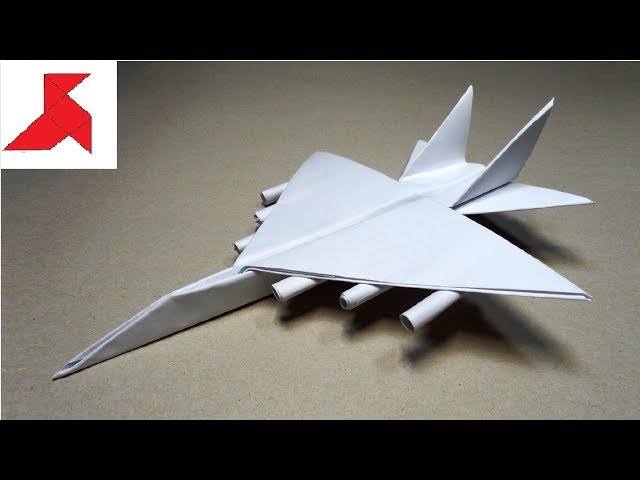 DIY ✈️ - How to make a FIGHTER Plane with rockets from A4 paper