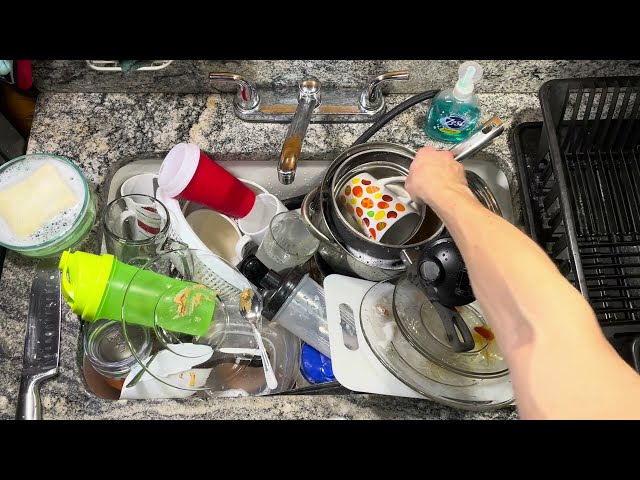 ASMR Washing Dishes 36 (no talking)