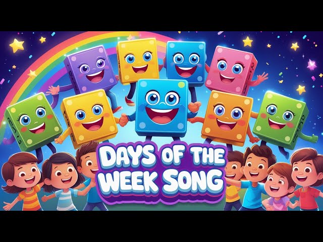 Days of the Week Song | Fun & Educational Cartoon for Kids | Learn with Music 🎨✨