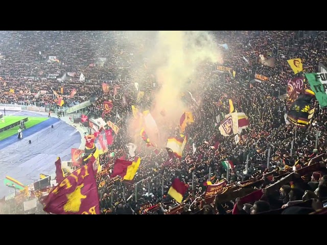 2/2/25 AS Roma - Napoli 1-1 ... L'URLO DEI 60.000 TIFOSI DELLA AS ROMA PER L'INNO GIALLOROSSO !!!