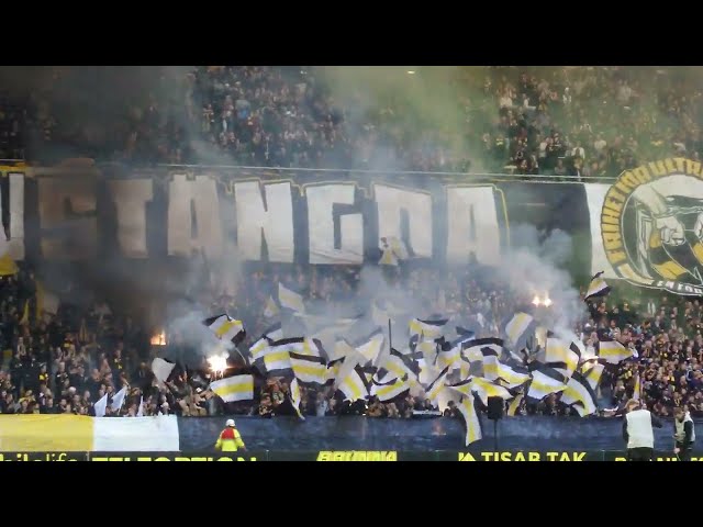 Tifot inför matchen (AIK - Häcken 0-2)