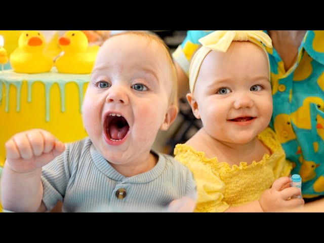 THE TWINS FIRST BIRTHDAY PARTY!