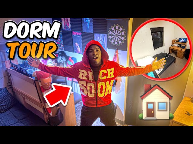 I BUILT MY DREAM ROOM IN COLLEGE!!😱Dorm Tour, Vlog,College Life