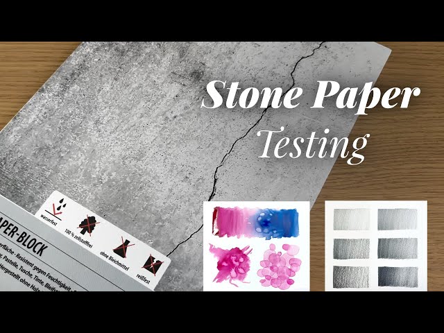 TESTING STONE PAPER with Art Supplies // Does it work?