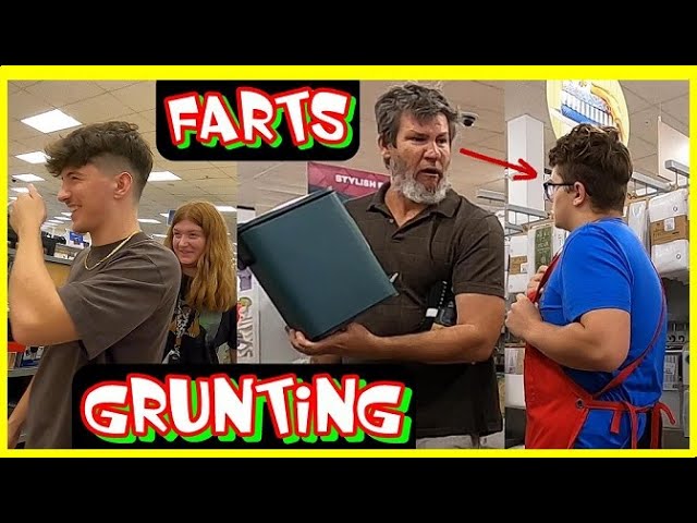 FARTING with GRUNTING NOISES & FUNNY FACES! 😜💩 (Fart Prank #6)