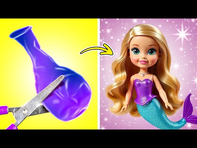 From Doll to Mermaid Makeover! INSANE Gadgets and Hacks For A Doll Makeover