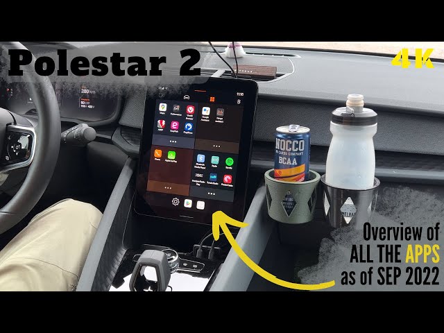 Overview of ALL THE APPS in the Polestar 2