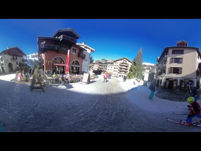 ski with itai and rotem les arcs 360 3d village