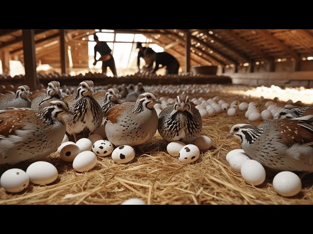 How Quail Farmers Raise MILLIONS of Organic Quails for Eggs | Poultry Business