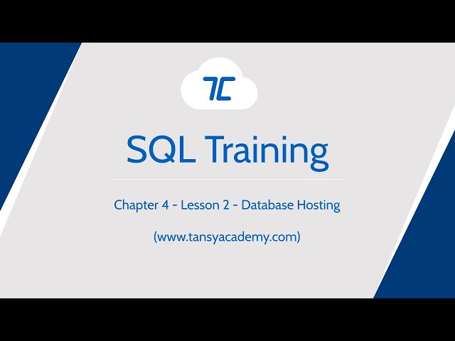 Tansy SQL Course | Serverless Setup PostgreSQL | Chapter4 | Lesson 4