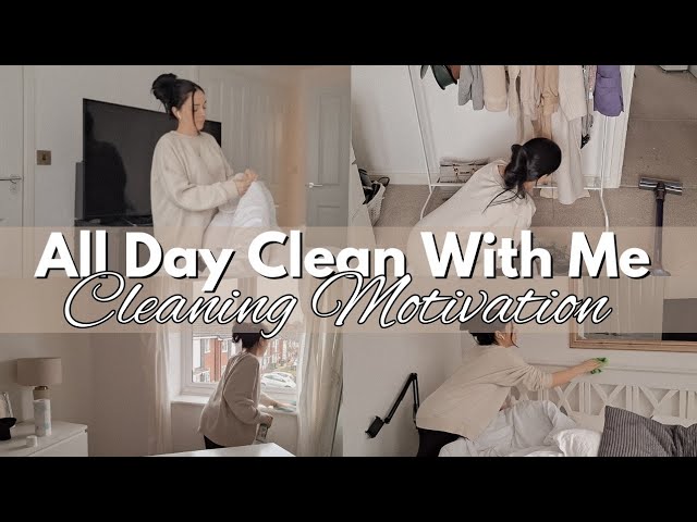 ALL DAY CLEAN WITH ME | Speed Cleaning Motivation | Home Reset 2024