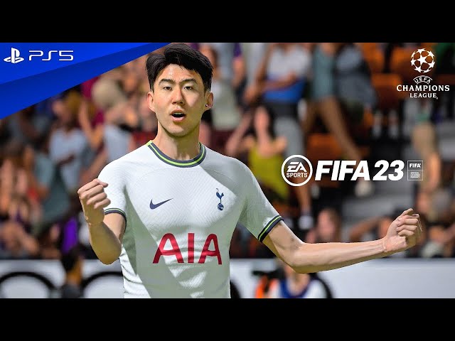 FIFA-23,  AC Milan vs  Tottenham || Champions League 2023 || ROUND16 || Full Match  (PS5 / 4KHD)