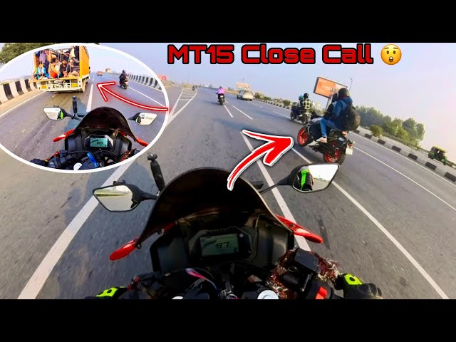 R15V4, R15V2 and KTM RC390 Ride Experience and Public Reactions / Close Call with MT15 😲