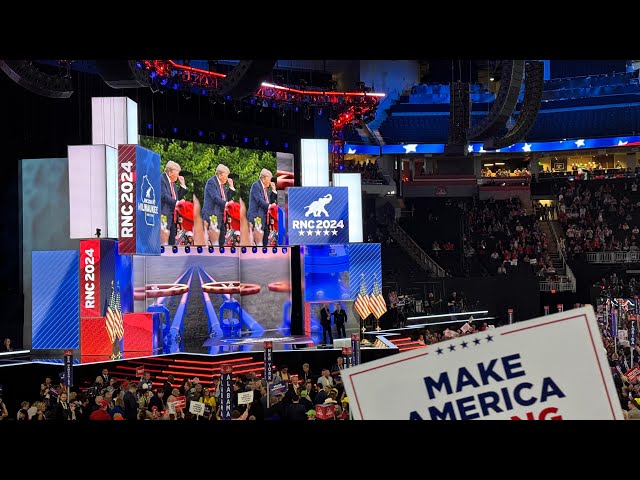 Donald Trump Jr. & Kai Trump At RNC 2024 In Wisconsin, Milwaukee.