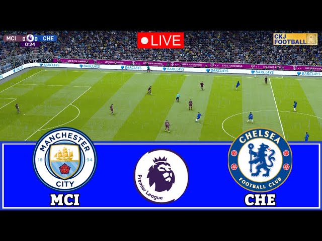 Manchester City vs Chelsea | Premier League Live🔴football match online today-Game Simulation-Pes 21