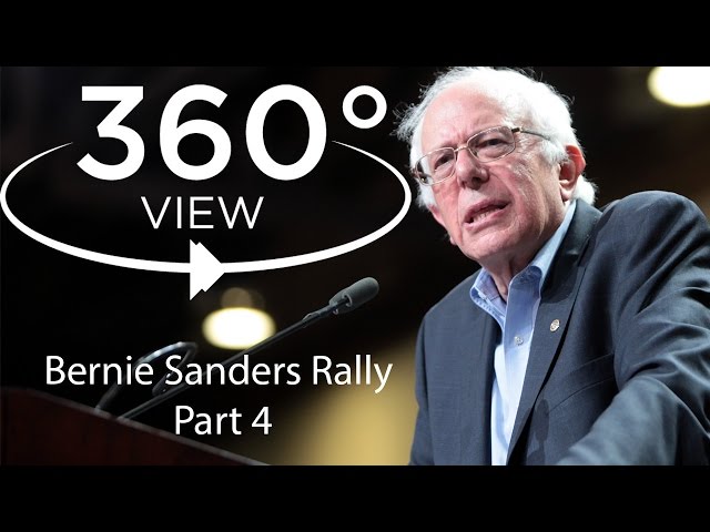 4K 360 Video of Bernie Sanders Rally in Irvine, California (Part 4)