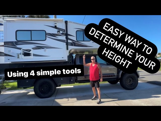 Unlock the Secrets to Measure Any Truck Camper, Trailer, or RV Height with 4 Simple Tools!