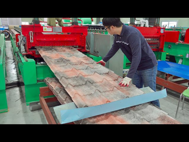 How to Make Metal Roof by Korean Steel Roof Mass Production Factory