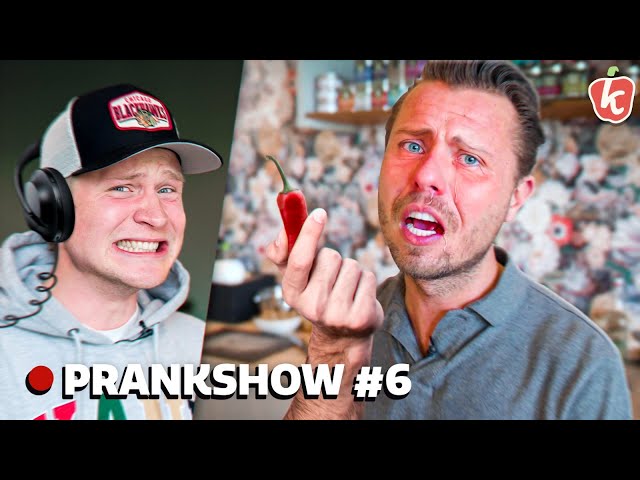 PRANK: SONNY (TEMPTATION) EET HEETSTE PEPER (ZONDER DAT HIJ HET DOOR HEEFT) - Prankshow #6 | Kalvijn