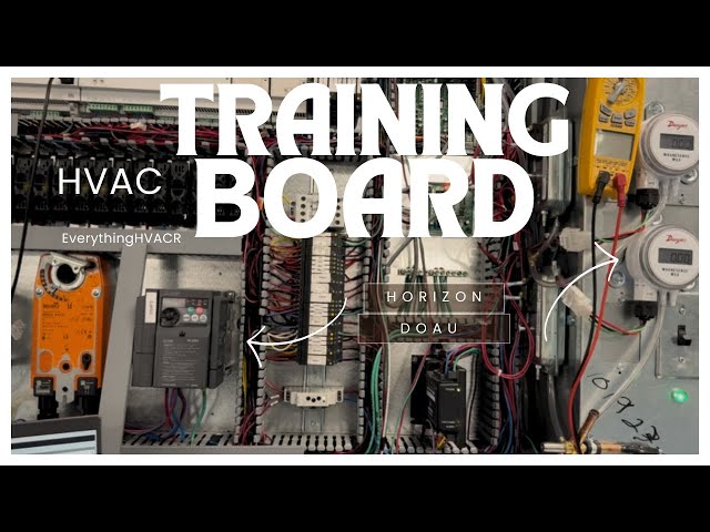 Dedicated Outdoor Air (DOAU) Training board. #hvac #hvaclife #hvacr #commercialhvac #hvaccontrols