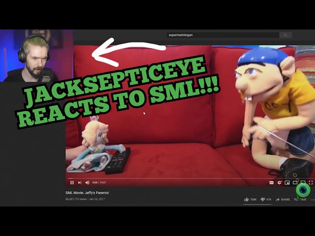 JACKSEPTICEYE REACTS TO SML!!! (HILARIOUS)