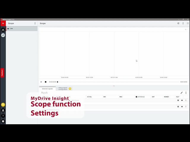 How to use settings within the scope function in MyDrive® Insight