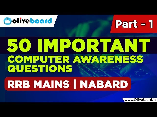 Computer Knowledge | 50 Important Questions | RRB | NABARD